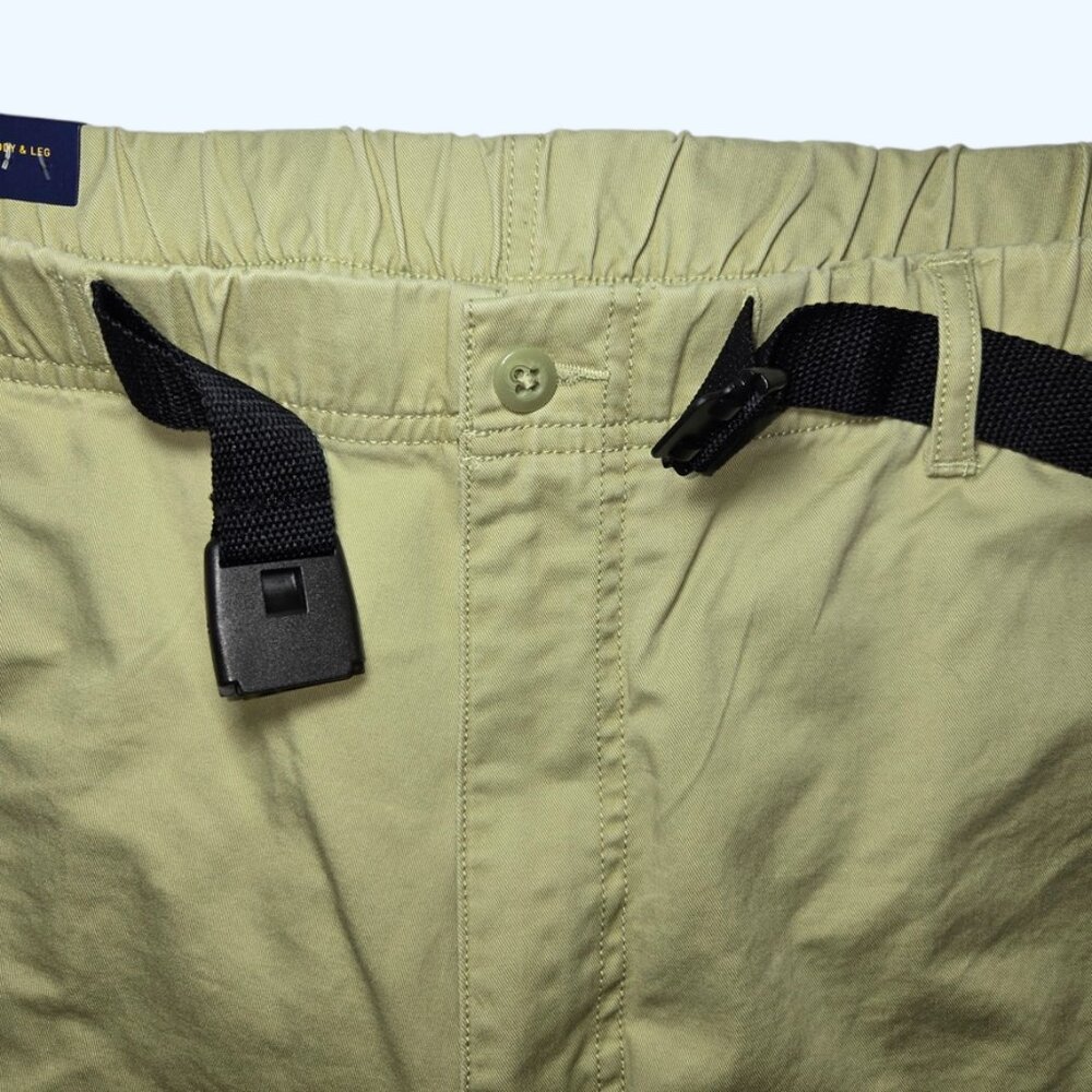 Polo Ralph Lauren Classic Fit Belted Chino Pants Mens 3XLT NEW Green Beige - Picture 4 of 11